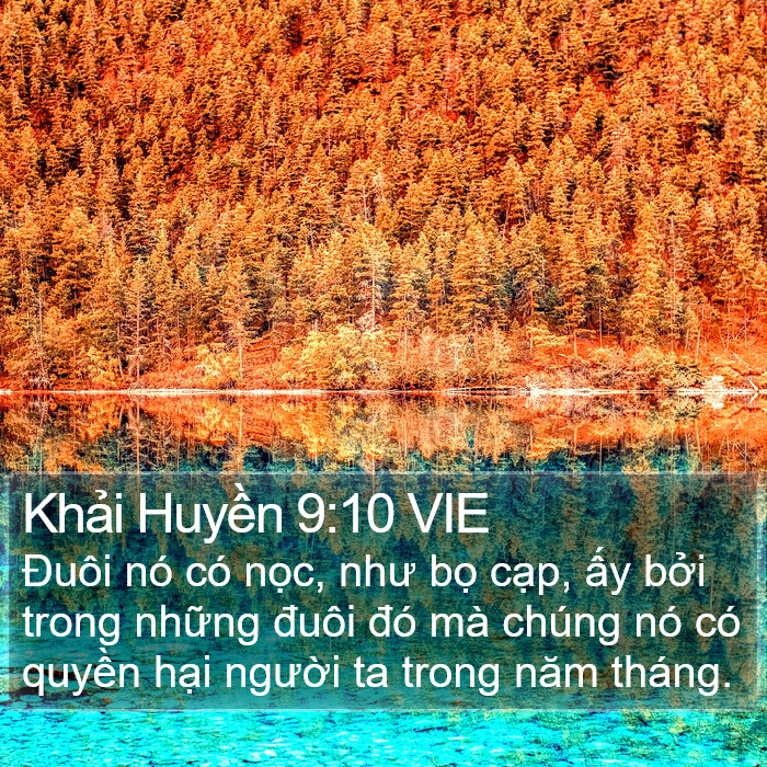 Khải Huyền 9:10 VIE Bible Study