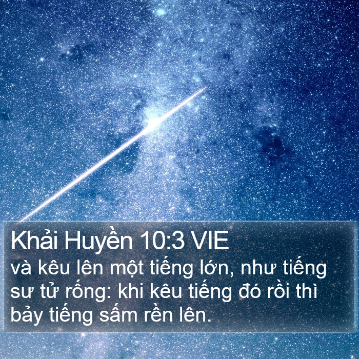 Khải Huyền 10:3 VIE Bible Study