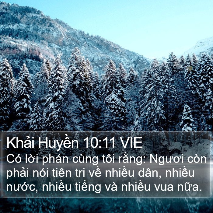 Khải Huyền 10:11 VIE Bible Study