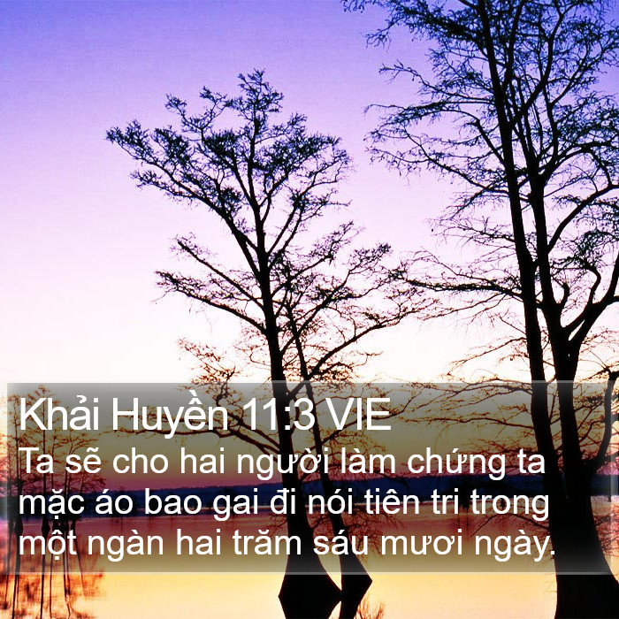 Khải Huyền 11:3 VIE Bible Study