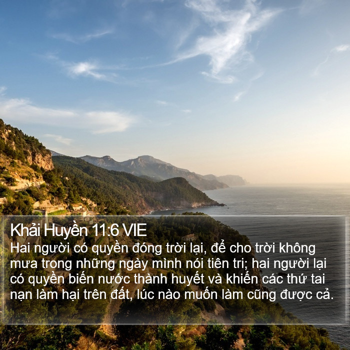 Khải Huyền 11:6 VIE Bible Study