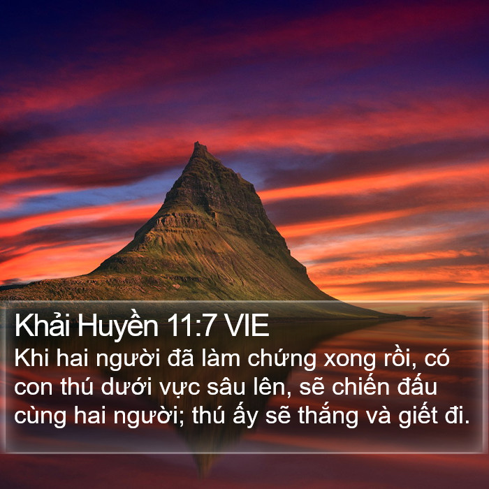 Khải Huyền 11:7 VIE Bible Study