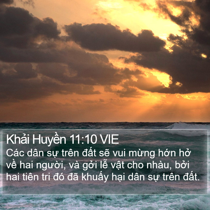 Khải Huyền 11:10 VIE Bible Study