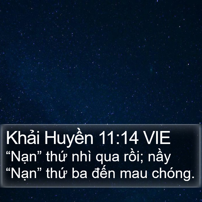 Khải Huyền 11:14 VIE Bible Study