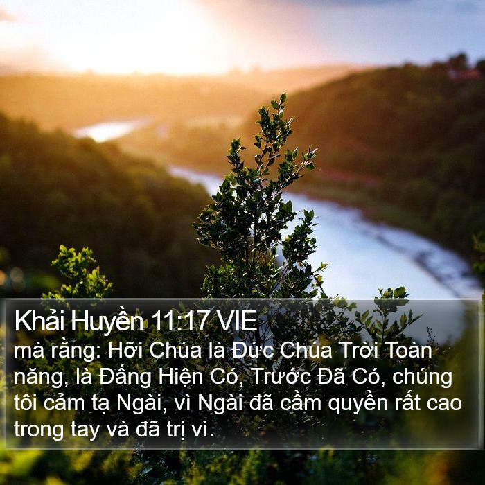 Khải Huyền 11:17 VIE Bible Study