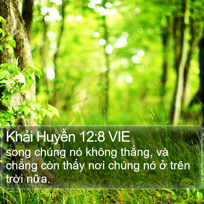 Khải Huyền 12:8 VIE Bible Study