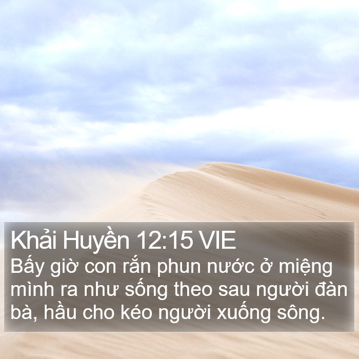 Khải Huyền 12:15 VIE Bible Study