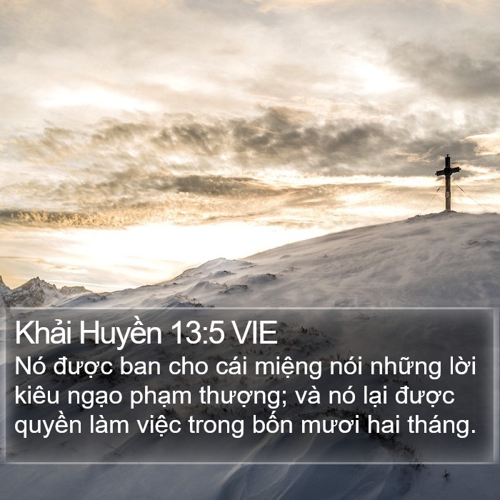 Khải Huyền 13:5 VIE Bible Study