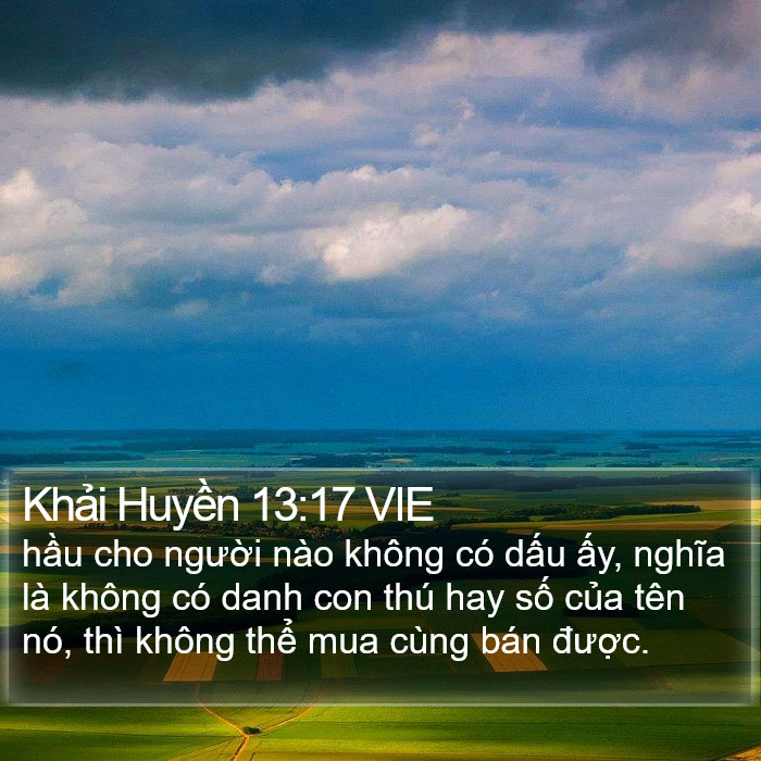 Khải Huyền 13:17 VIE Bible Study