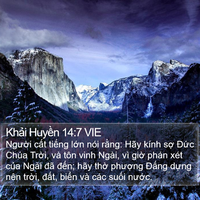 Khải Huyền 14:7 VIE Bible Study