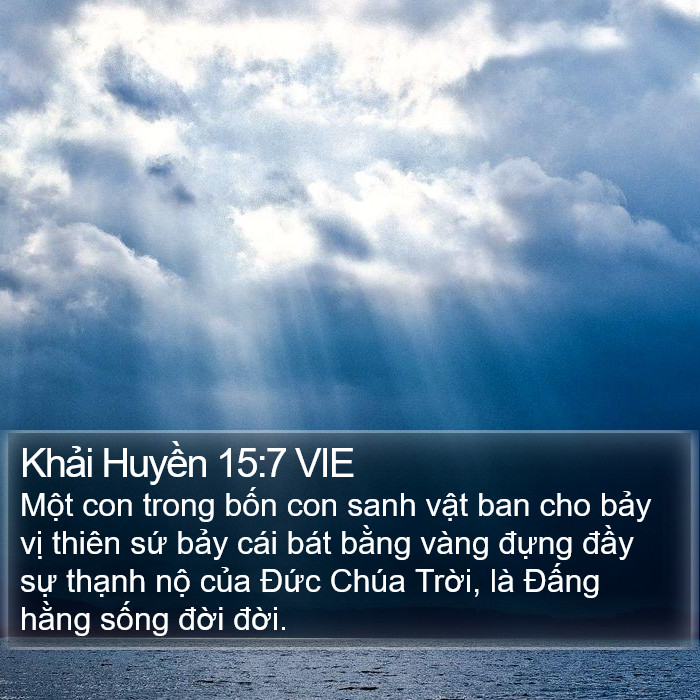 Khải Huyền 15:7 VIE Bible Study