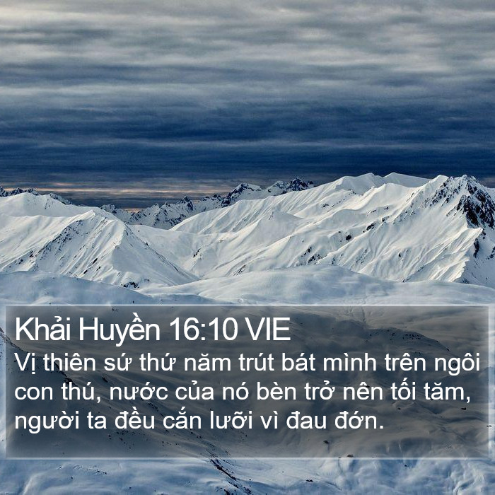 Khải Huyền 16:10 VIE Bible Study