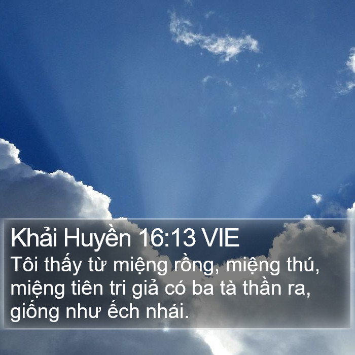 Khải Huyền 16:13 VIE Bible Study