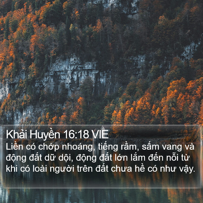 Khải Huyền 16:18 VIE Bible Study