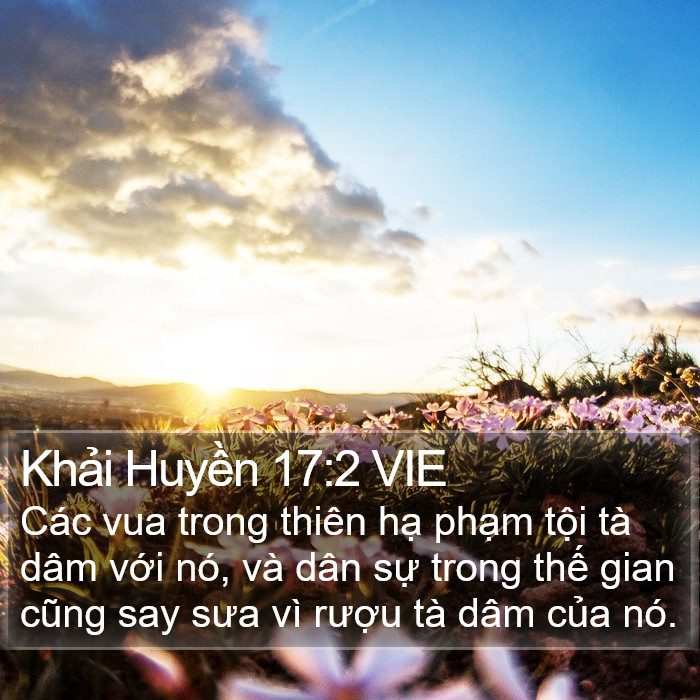 Khải Huyền 17:2 VIE Bible Study