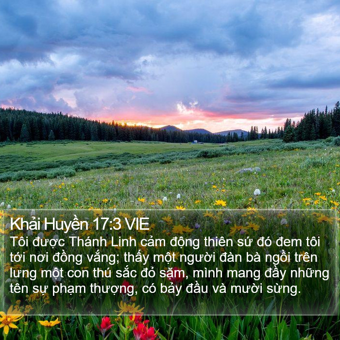 Khải Huyền 17:3 VIE Bible Study