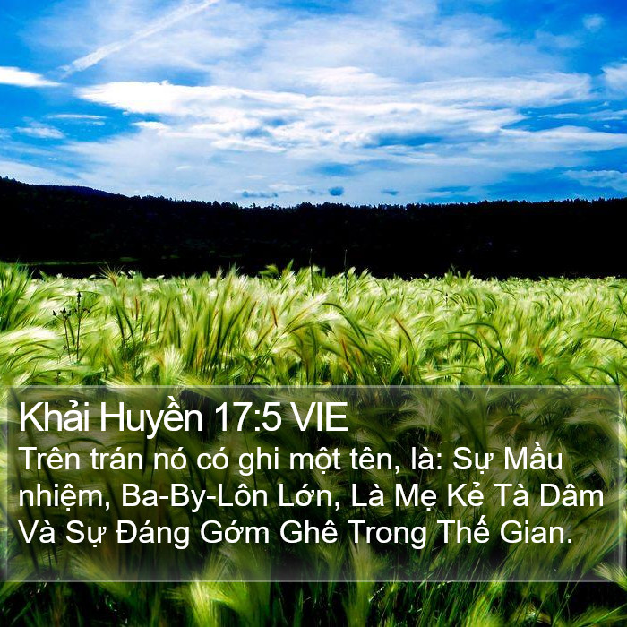 Khải Huyền 17:5 VIE Bible Study