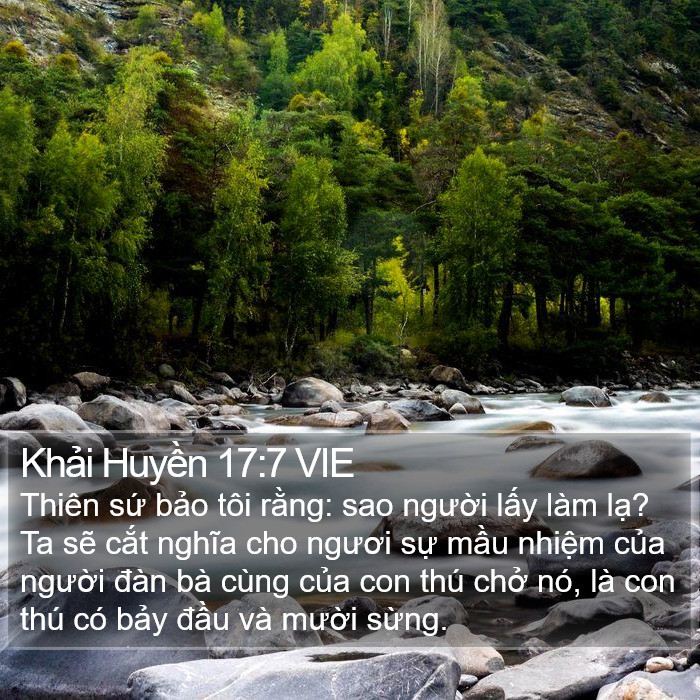 Khải Huyền 17:7 VIE Bible Study