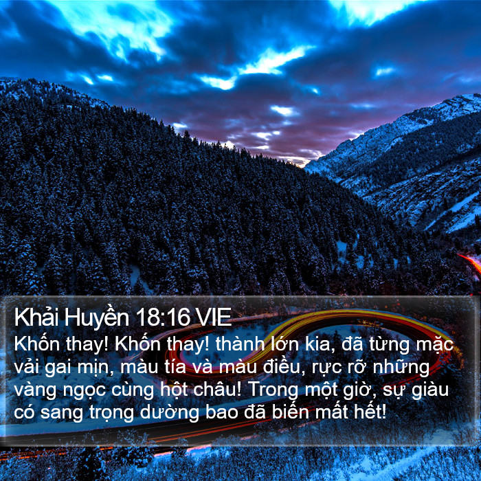Khải Huyền 18:16 VIE Bible Study