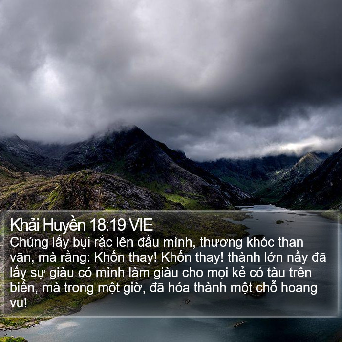 Khải Huyền 18:19 VIE Bible Study