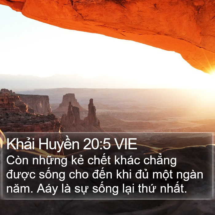 Khải Huyền 20:5 VIE Bible Study