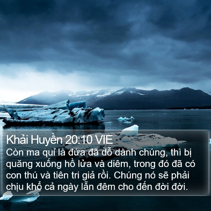 Khải Huyền 20:10 VIE Bible Study