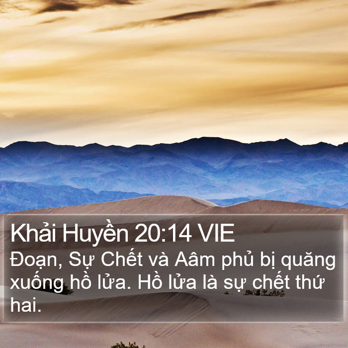 Khải Huyền 20:14 VIE Bible Study