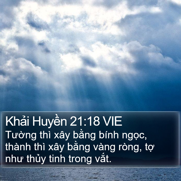 Khải Huyền 21:18 VIE Bible Study