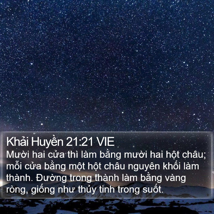 Khải Huyền 21:21 VIE Bible Study