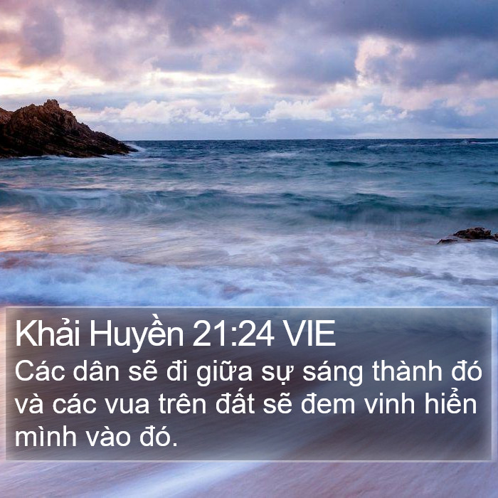 Khải Huyền 21:24 VIE Bible Study