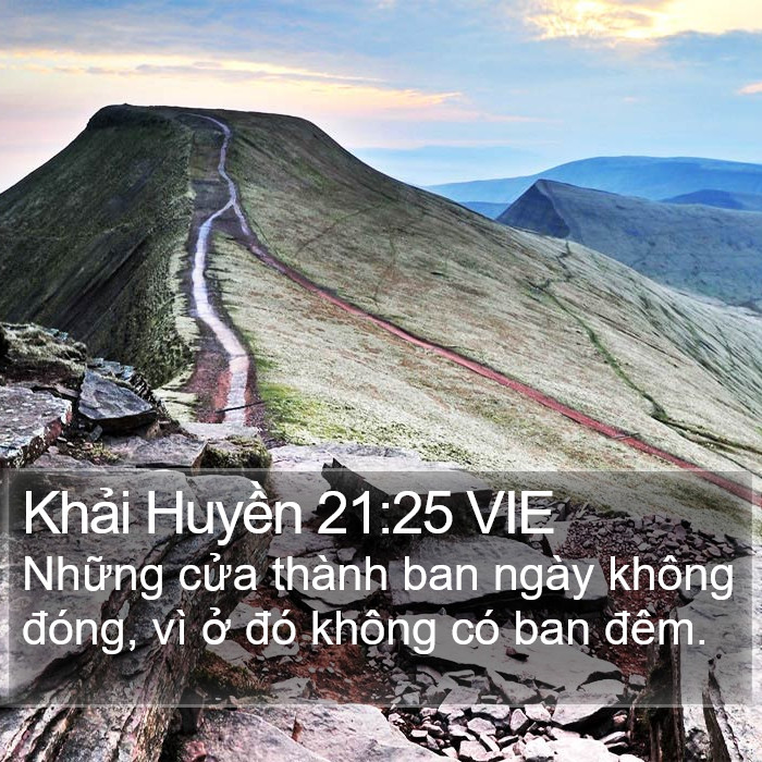 Khải Huyền 21:25 VIE Bible Study