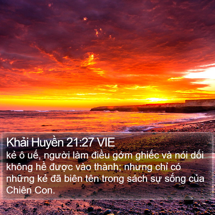 Khải Huyền 21:27 VIE Bible Study