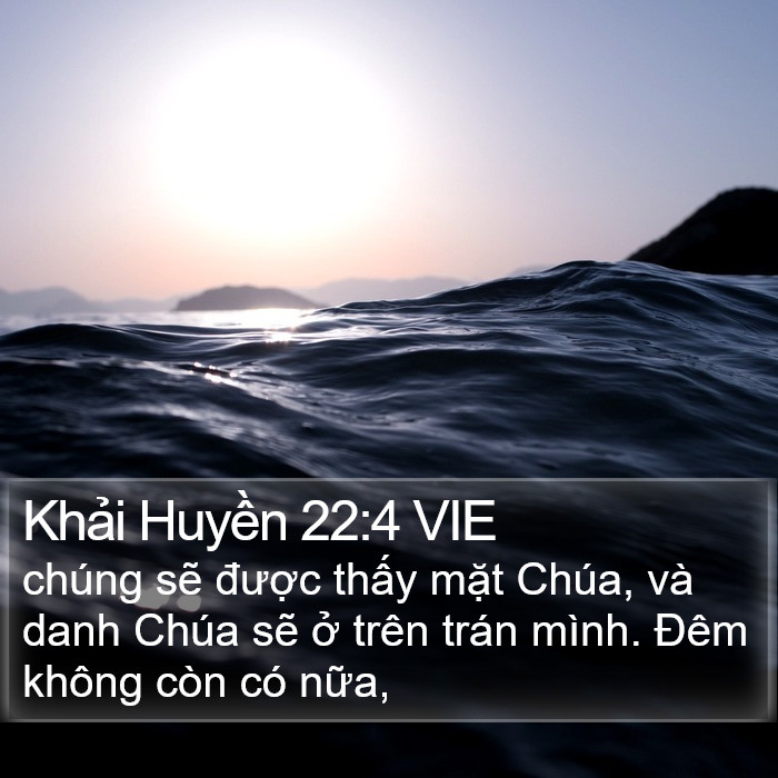 Khải Huyền 22:4 VIE Bible Study
