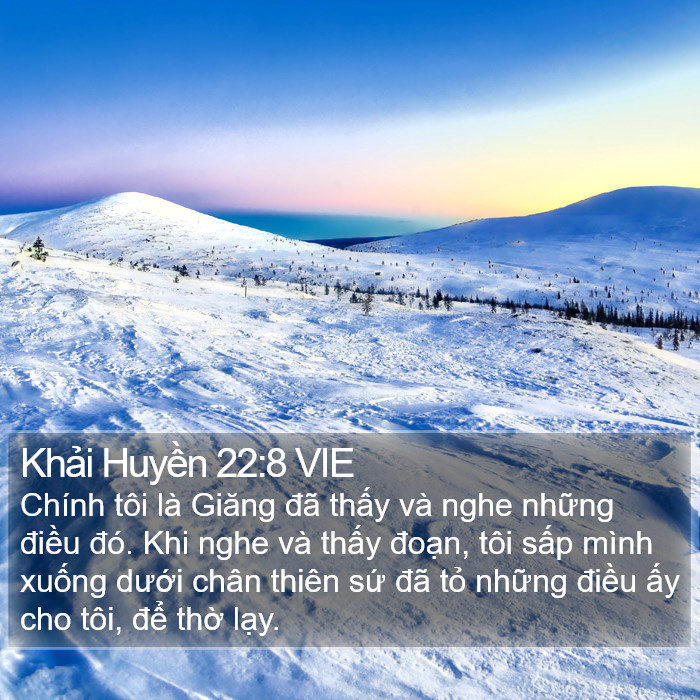 Khải Huyền 22:8 VIE Bible Study