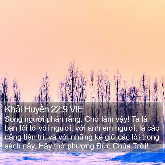 Khải Huyền 22:9 VIE Bible Study