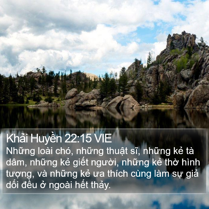 Khải Huyền 22:15 VIE Bible Study