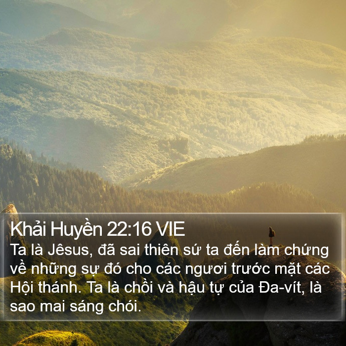 Khải Huyền 22:16 VIE Bible Study