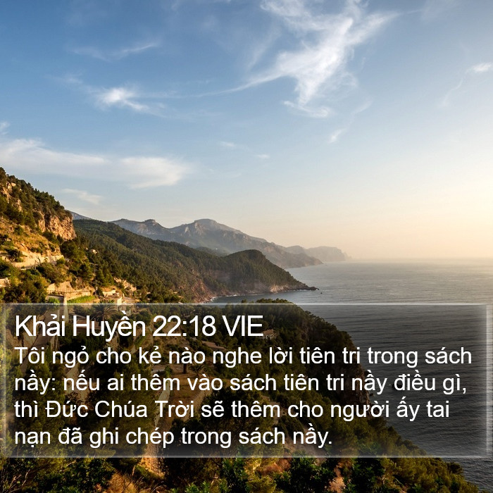 Khải Huyền 22:18 VIE Bible Study